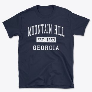 Mountain Hill Georgia Classic Established Basic T-Shirt