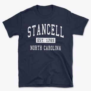 Stancell North Carolina Classic Established Basic T-Shirt