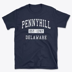 Pennyhill Delaware Classic Established Basic T-Shirt