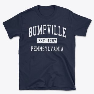 Bumpville Pennsylvania Classic Established Basic T-Shirt
