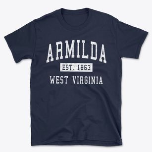 Armilda West Virginia Classic Established Basic T-Shirt