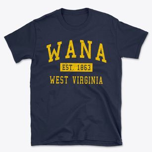 Wana West Virginia Classic Established Basic T-Shirt