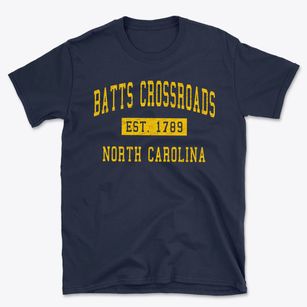 Batts Crossroads North Carolina Classic Established Basic T-Shirt