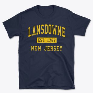 Lansdowne New Jersey Classic Established Basic T-Shirt