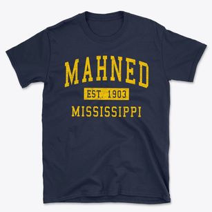 Mahned Mississippi Classic Established Basic T-Shirt