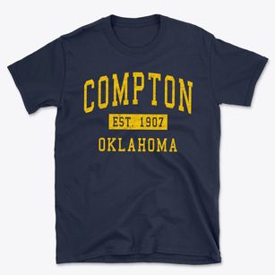 Compton Oklahoma Classic Established Basic T-Shirt