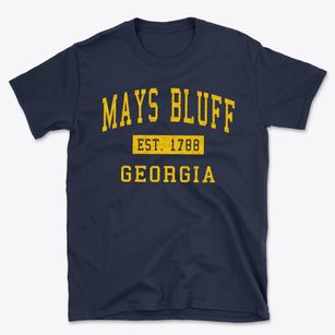 Mays Bluff Georgia Classic Established Basic T-Shirt