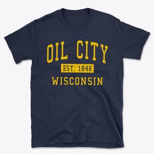 Oil City Wisconsin Classic Established Basic T-Shirt