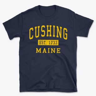 Cushing Maine Classic Established Basic T-Shirt