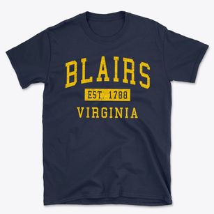 Blairs Virginia Classic Established Basic T-Shirt