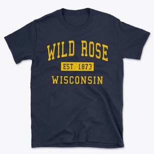 Wild Rose Wisconsin Classic Established Basic T-Shirt