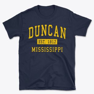 Duncan Mississippi Classic Established Basic T-Shirt