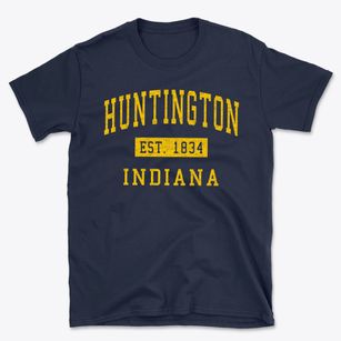 Huntington Indiana Classic Established Basic T-Shirt