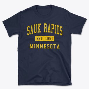 Sauk Rapids Minnesota Classic Established Basic T-Shirt