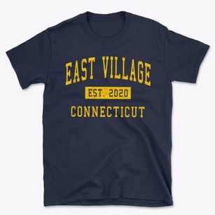 East Village Connecticut Classic Established Basic T-Shirt