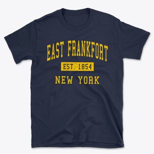 East Frankfort New York Classic Established Basic T-Shirt