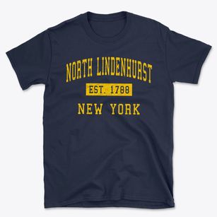 North Lindenhurst New York Classic Established Basic T-Shirt