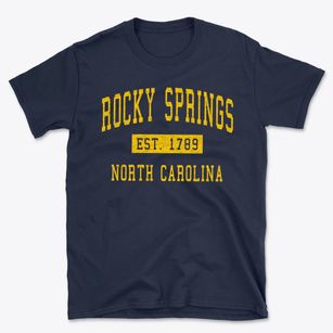 Rocky Springs North Carolina Classic Established Basic T-Shirt