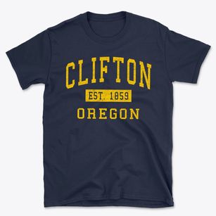 Clifton Oregon Classic Established Basic T-Shirt