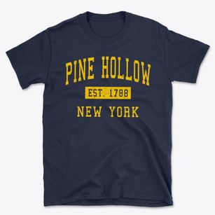 Pine Hollow New York Classic Established Basic T-Shirt