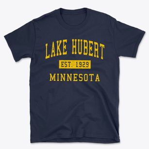 Lake Hubert Minnesota Classic Established Basic T-Shirt