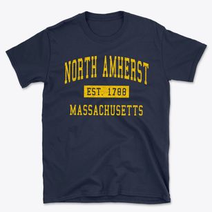 North Amherst Massachusetts Classic Established Basic T-Shirt