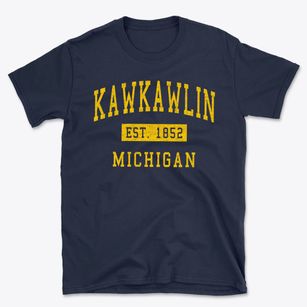 Kawkawlin Michigan Classic Established Basic T-Shirt