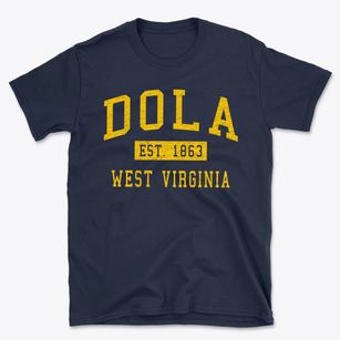Dola West Virginia Classic Established Basic T-Shirt