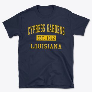 Cypress Gardens Louisiana Classic Established Basic T-Shirt
