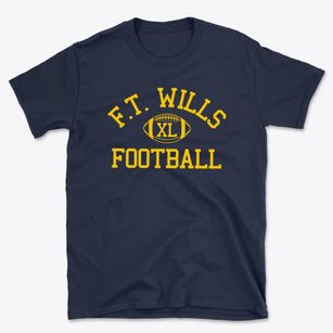 F.t. Wills High School Classic Football Basic T-Shirt