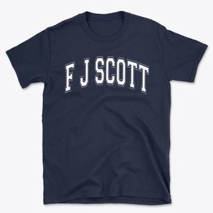 F J Scott Elementary School Varsity Arch Basic T-Shirt