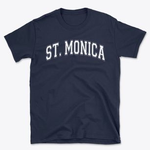 Saint Monica School Varsity Arch Basic T-Shirt