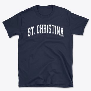 Saint Christina Varsity Arch Basic T-Shirt
