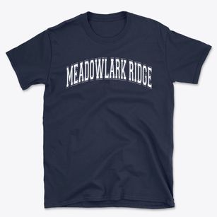Meadowlark Ridge Elementary Varsity Arch Basic T-Shirt