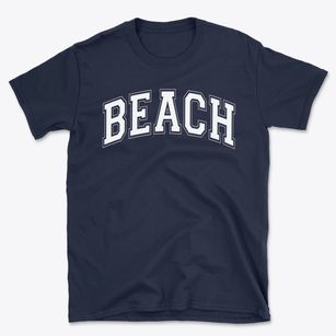Beach Elementary School Varsity Arch Basic T-Shirt