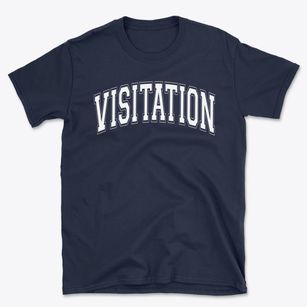 Visitation Parish Varsity Arch Basic T-Shirt