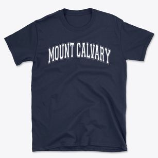 Mount Calvary Lutheran School Varsity Arch Basic T-Shirt