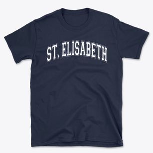 St Elisabeth Parish Varsity Arch Basic T-Shirt