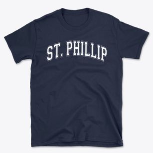 St Phillip The Apostle Parish Varsity Arch Basic T-Shirt