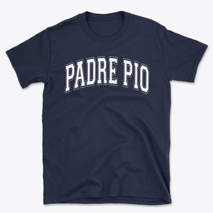 Padre Pio Academy Varsity Arch Basic T-Shirt