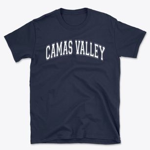 Camas Valley School Varsity Arch Basic T-Shirt