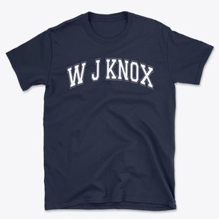 W J Knox Elementary School Varsity Arch Basic T-Shirt