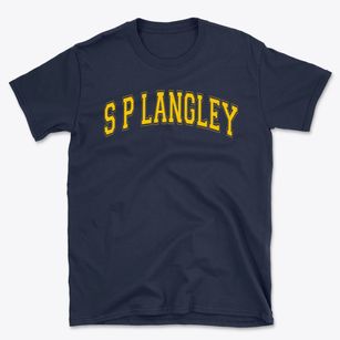 S P Langley Elementary School Varsity Arch Basic T-Shirt