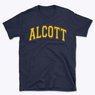 Alcott Elementary School Varsity Arch Basic T-Shirt
