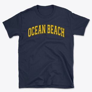 Ocean Beach Elementary School Varsity Arch Basic T-Shirt