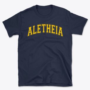 Aletheia Christian School Varsity Arch Basic T-Shirt