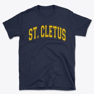 Saint Cletus Elementary School Varsity Arch Basic T-Shirt