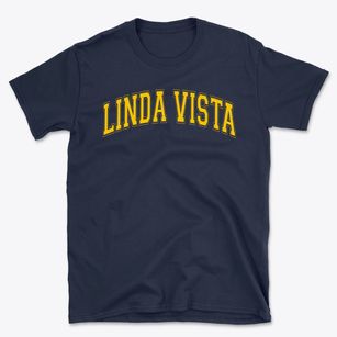 Linda Vista Elementary School Varsity Arch Basic T-Shirt