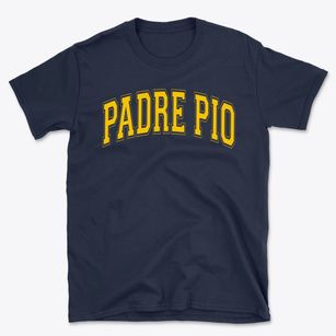Padre Pio Academy Varsity Arch Basic T-Shirt