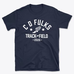 C D Fulks Middle School Track and Field Basic T-Shirt